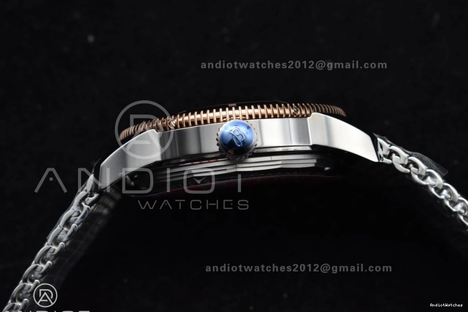 Bezel 1172 Dial Bracelet 42mm RG SS and on II WaterResistant Blue Ceramic BLSF Bezel Mesh Blue A SuperOcean Heritage 0510